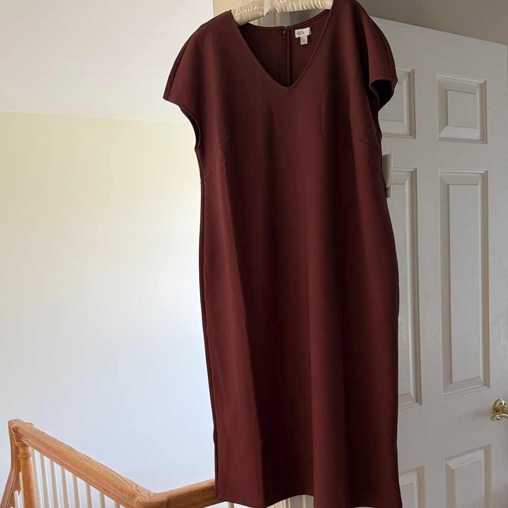 Nordstrom Deep Burgundy/ raisin color Midi Dress